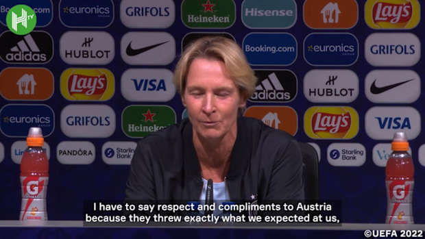 Martina Voss-Tecklenburg on a deserved win